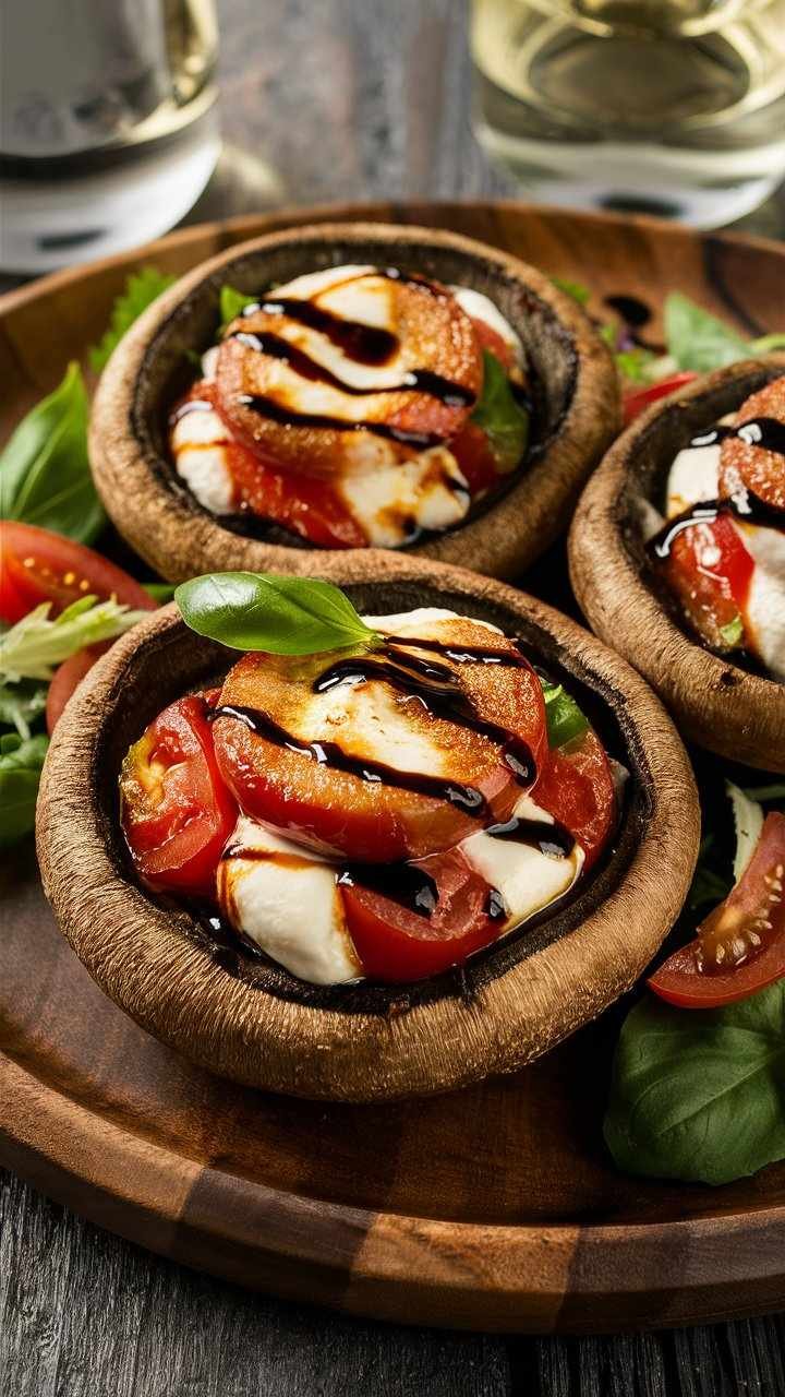 Delicious Caprese Stuffed Portobello Mushrooms with 4 Cooking method