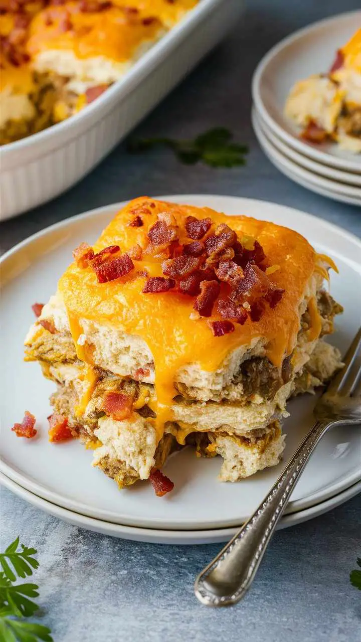 Easy Canned Biscuit Breakfast Casserole Quick & Delicious
