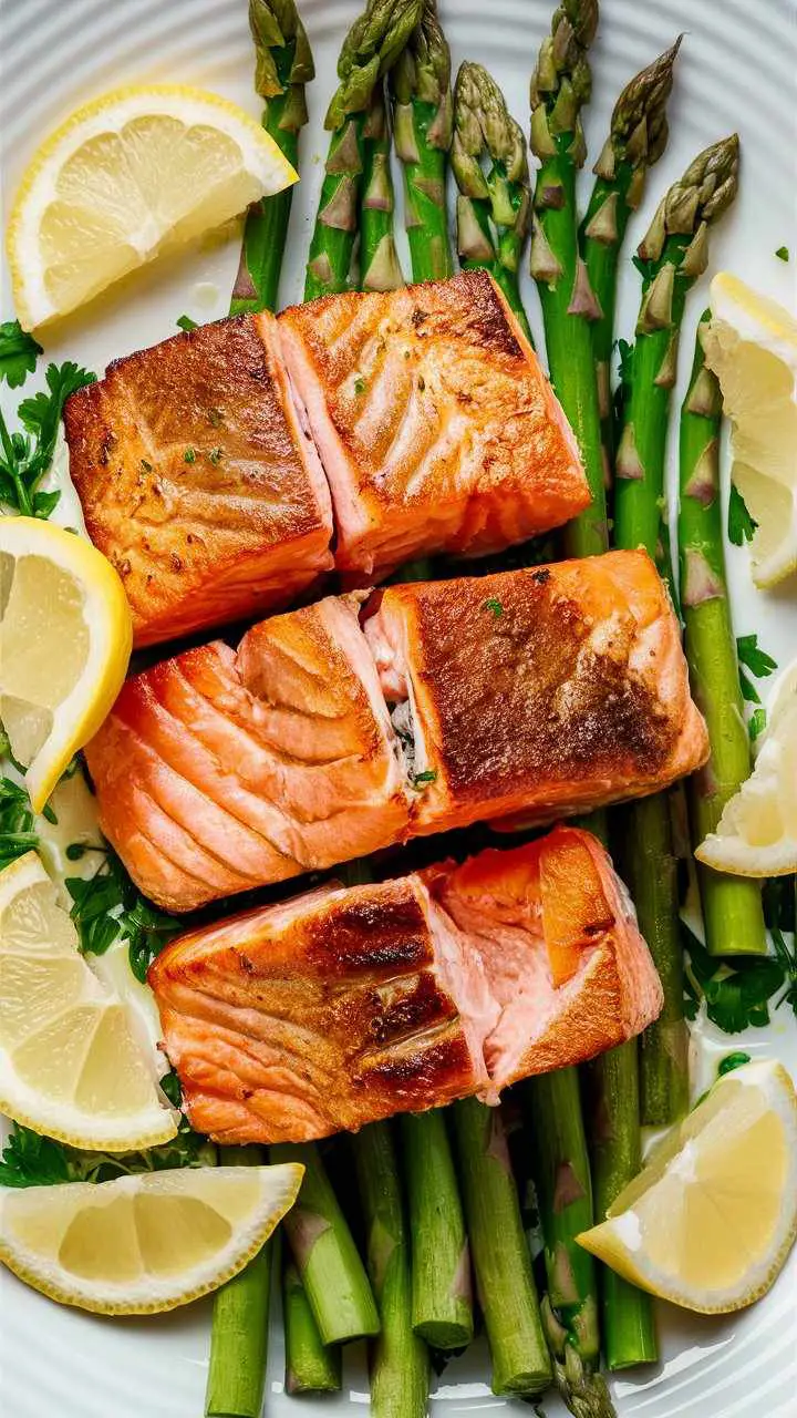 Delicious Salmon with Asparagus and Lemon Recipe