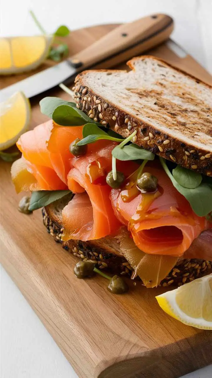 Smoked Salmon Sandwich - All Recipe Secret