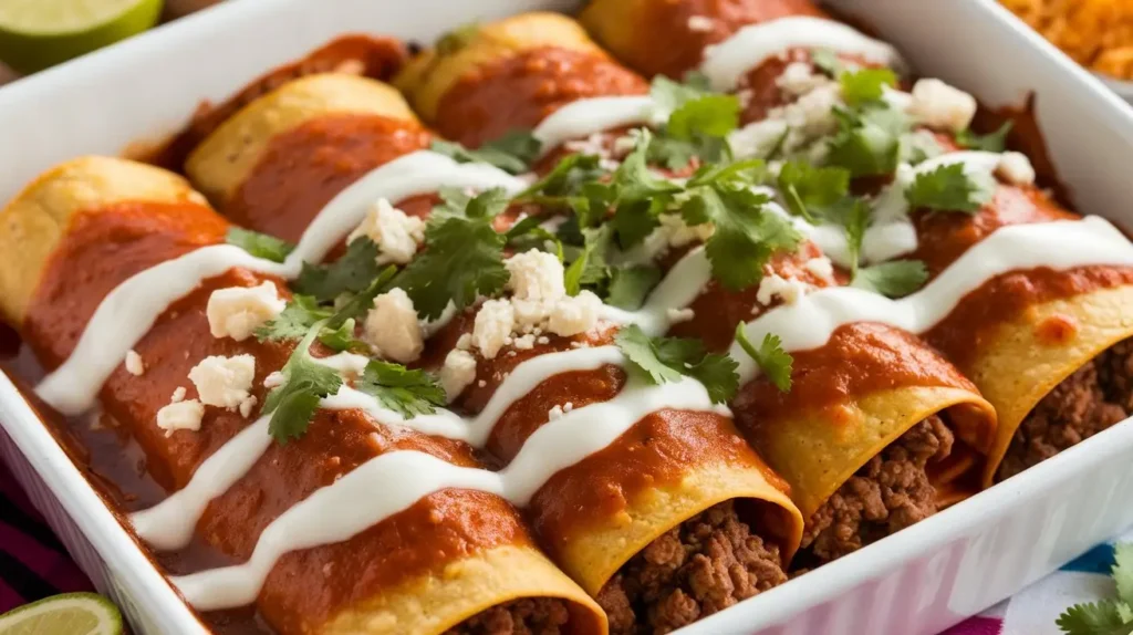 Ground Beef Enchiladas
