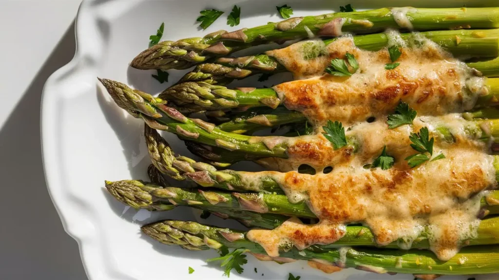 Baked Asparagus with Parmesan Cheese