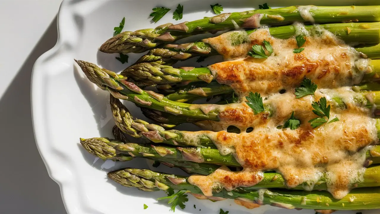 Baked Asparagus with Parmesan Cheese