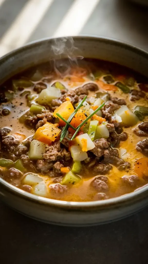 Cheeseburger Soup