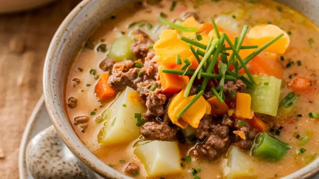 Cheeseburger Soup