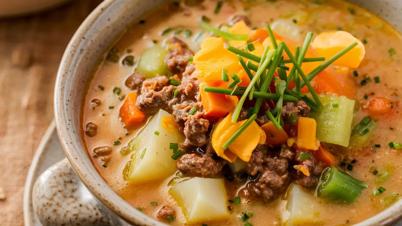 Cheeseburger Soup