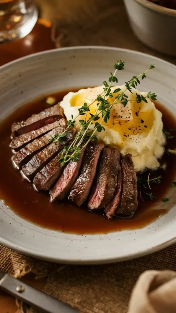 Steak and Mashed Potatoes