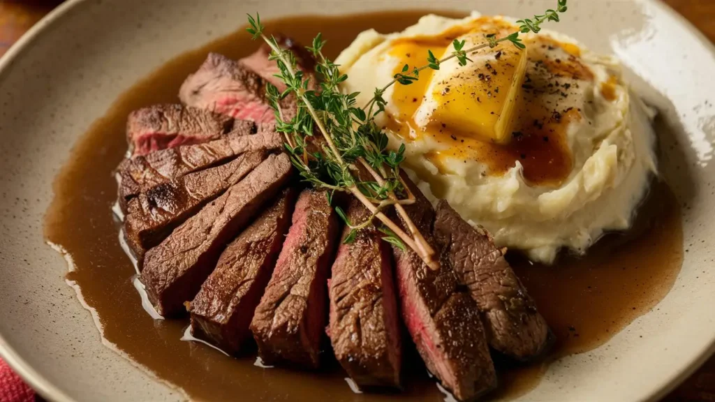 Steak and Mashed Potatoes