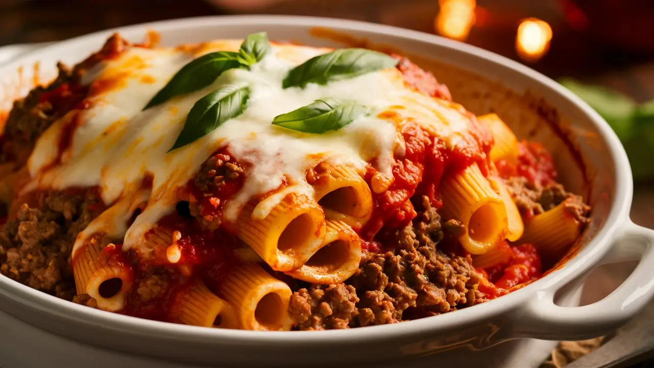 Baked Ziti with Ground Beef