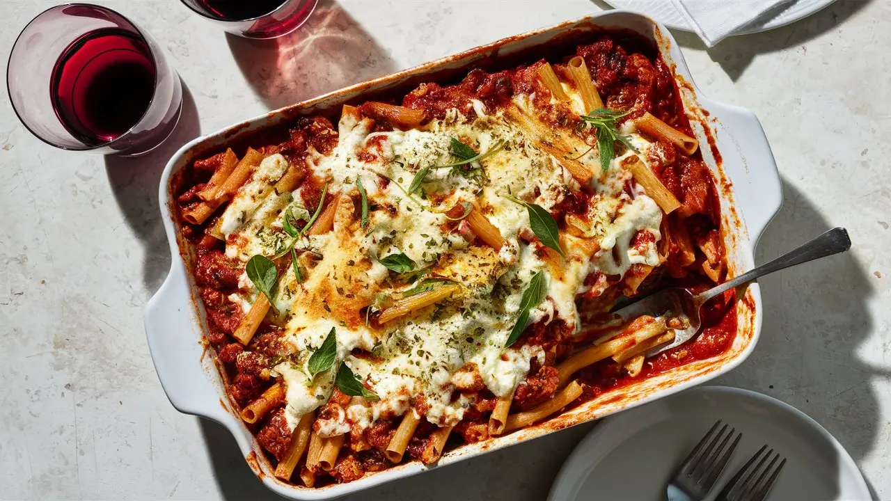 Baked Ziti with Ricotta