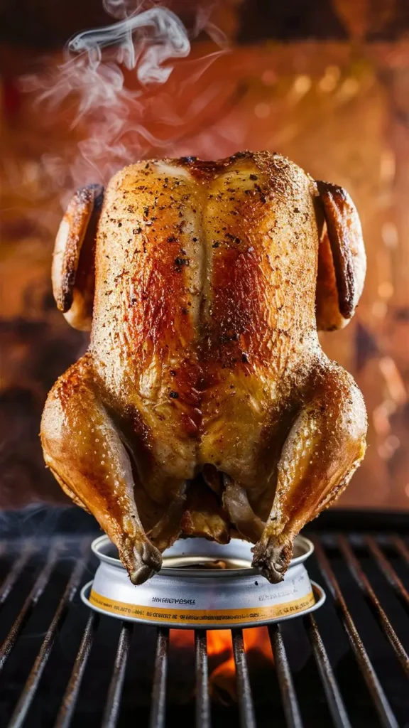 Beer Can Chicken on the Grill
