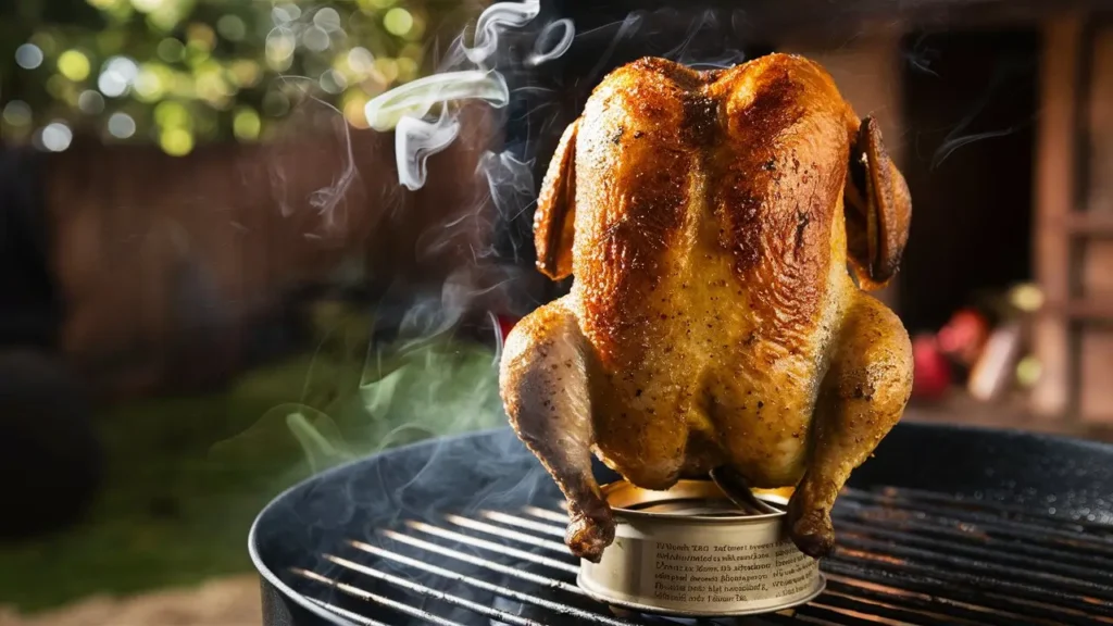 Beer Can Chicken on the Grill
