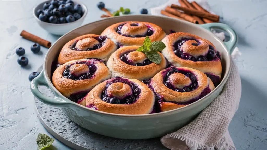 Blueberry Cinnamon Rolls