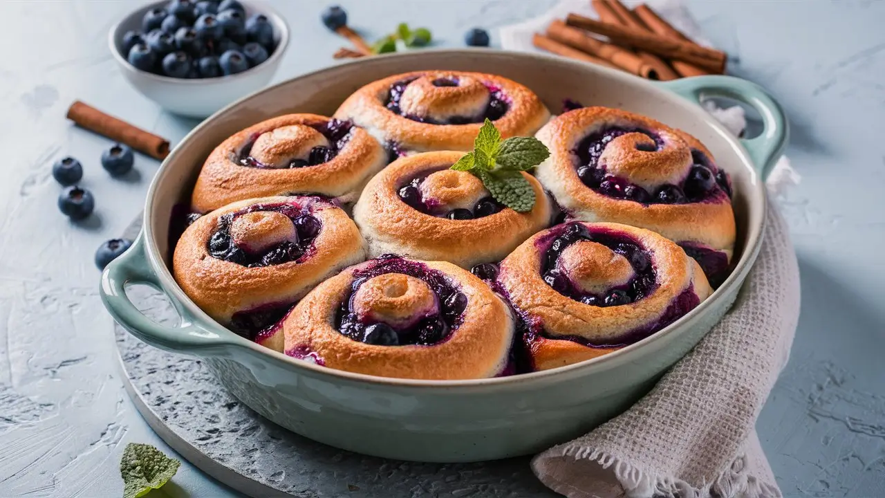 Blueberry Cinnamon Rolls