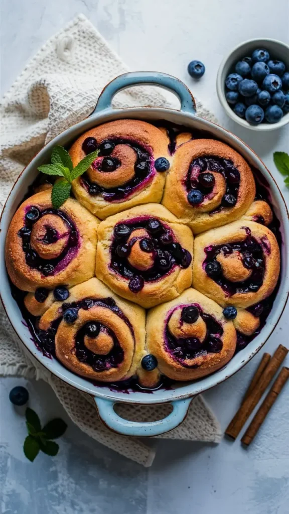Blueberry Cinnamon Rolls