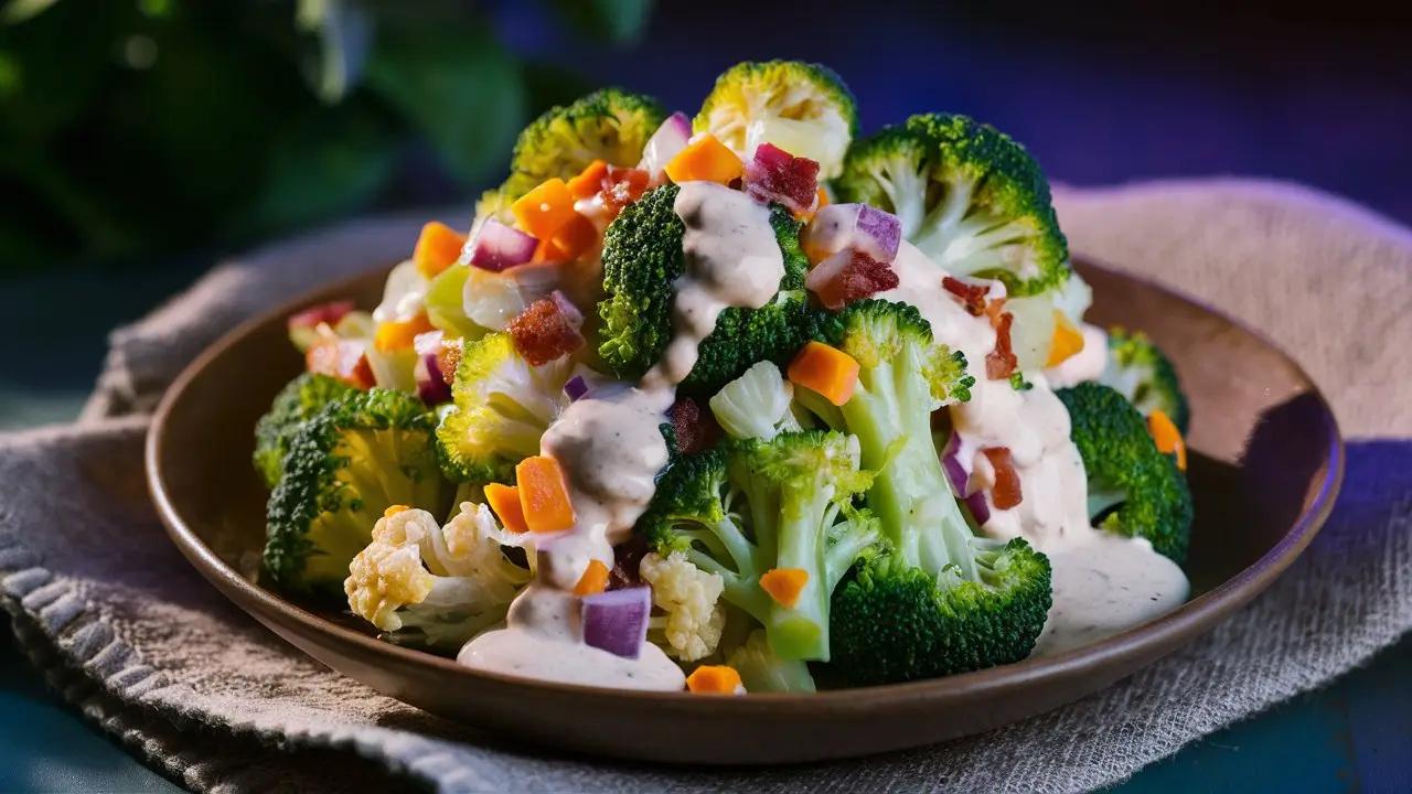 Broccoli Cauliflower Salad