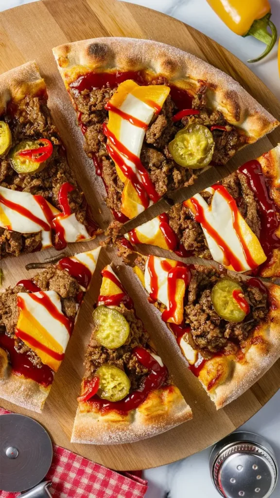 Cheeseburger Pizza