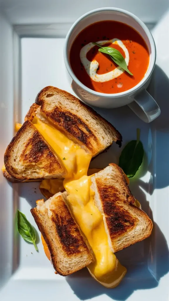 Grilled Cheese and Tomato Soup