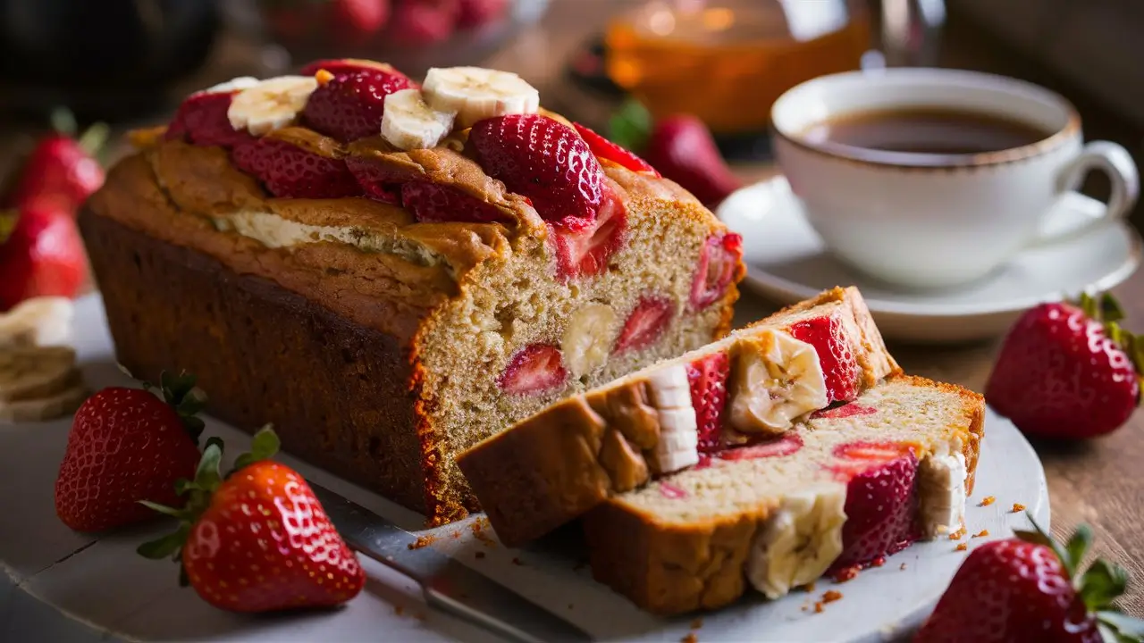Strawberry Banana Bread