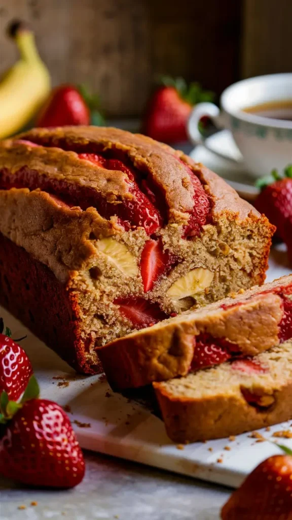 Strawberry Banana Bread