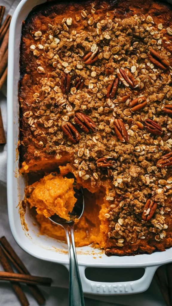 Sweet Potato Casserole with Pecans