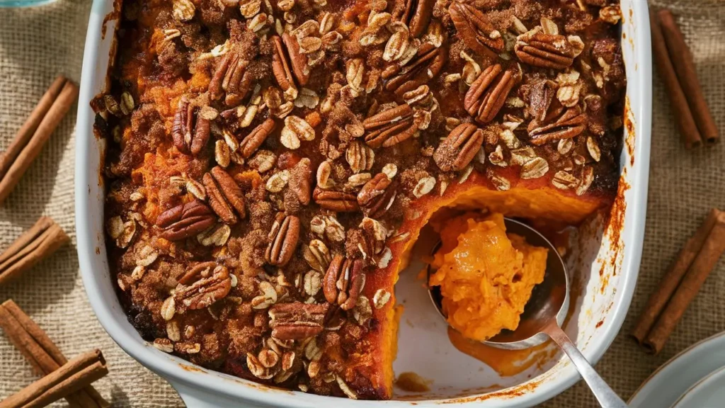 Sweet Potato Casserole with Pecans