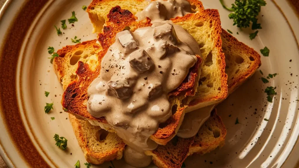 Chipped Beef on Toast
