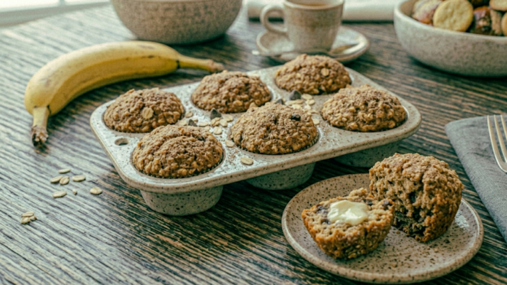 Banana Oatmeal Muffins