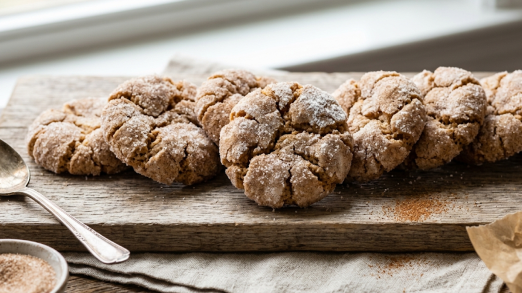 Churro Crinkle Cookies