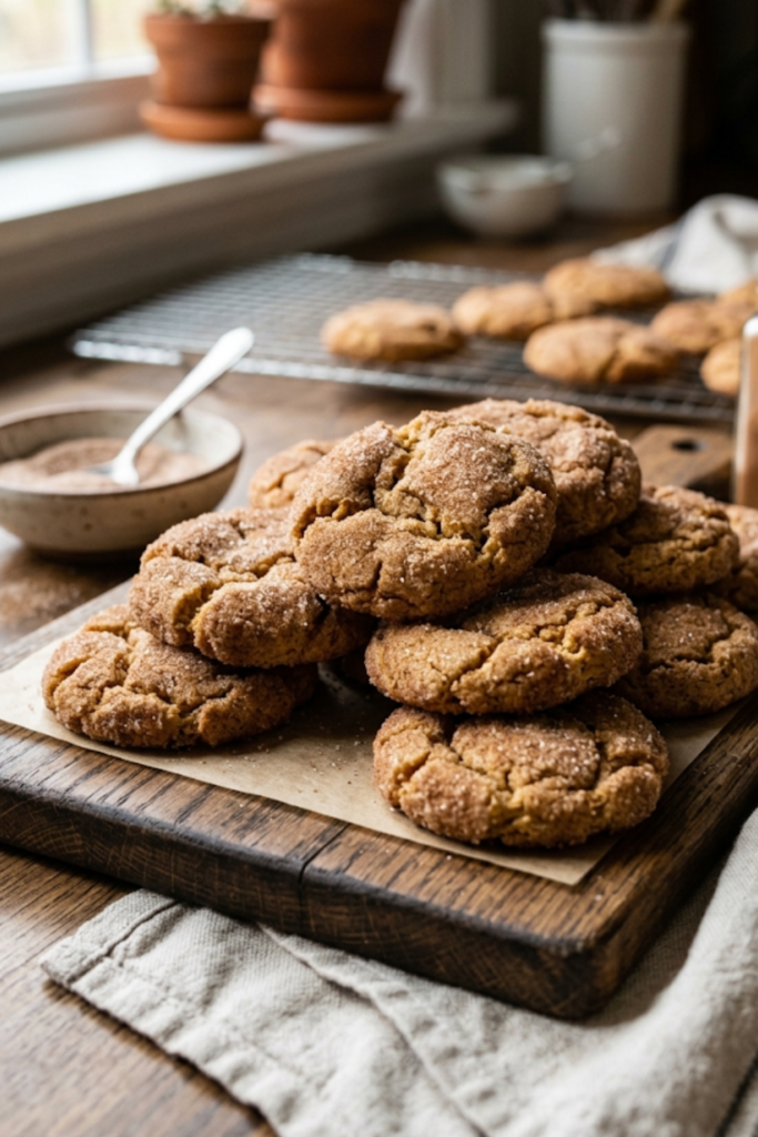 Churro Crinkle Cookies