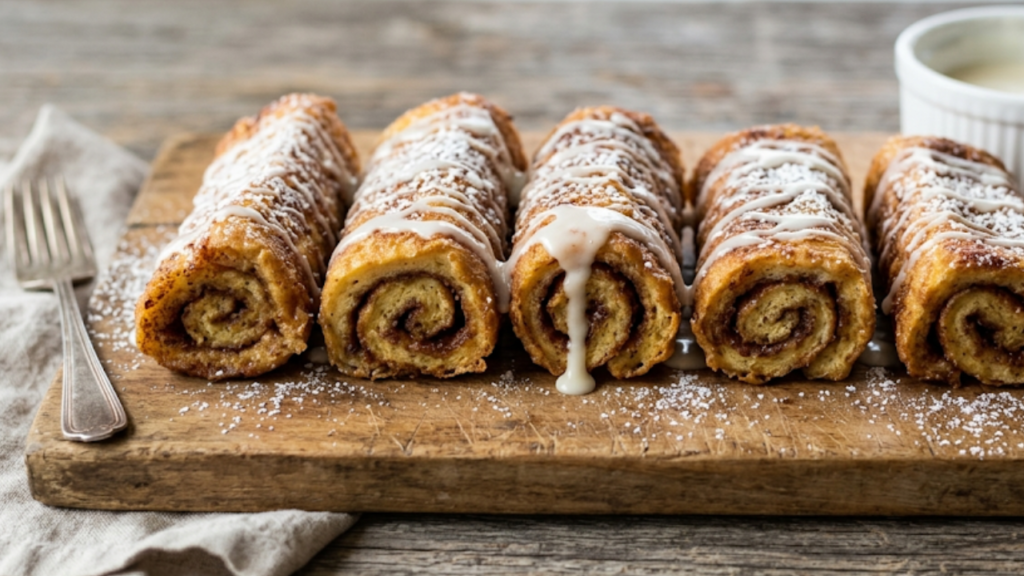 Cinnamon Roll French Toast Roll-Ups