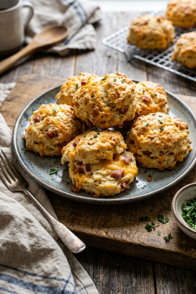 Ham and Cheese Biscuits