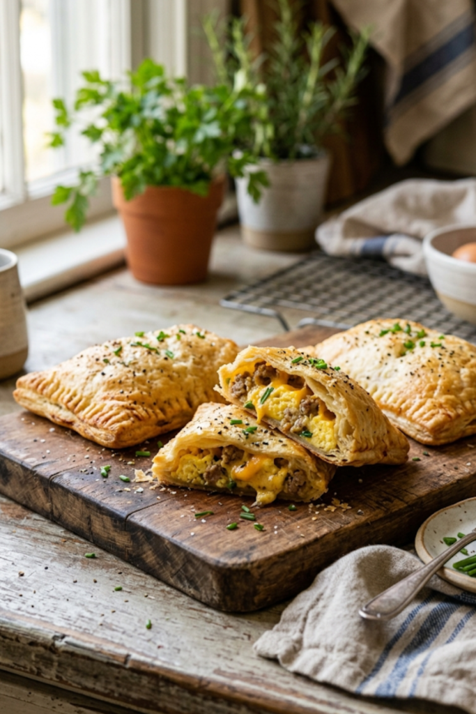 Homemade Breakfast Hot Pockets