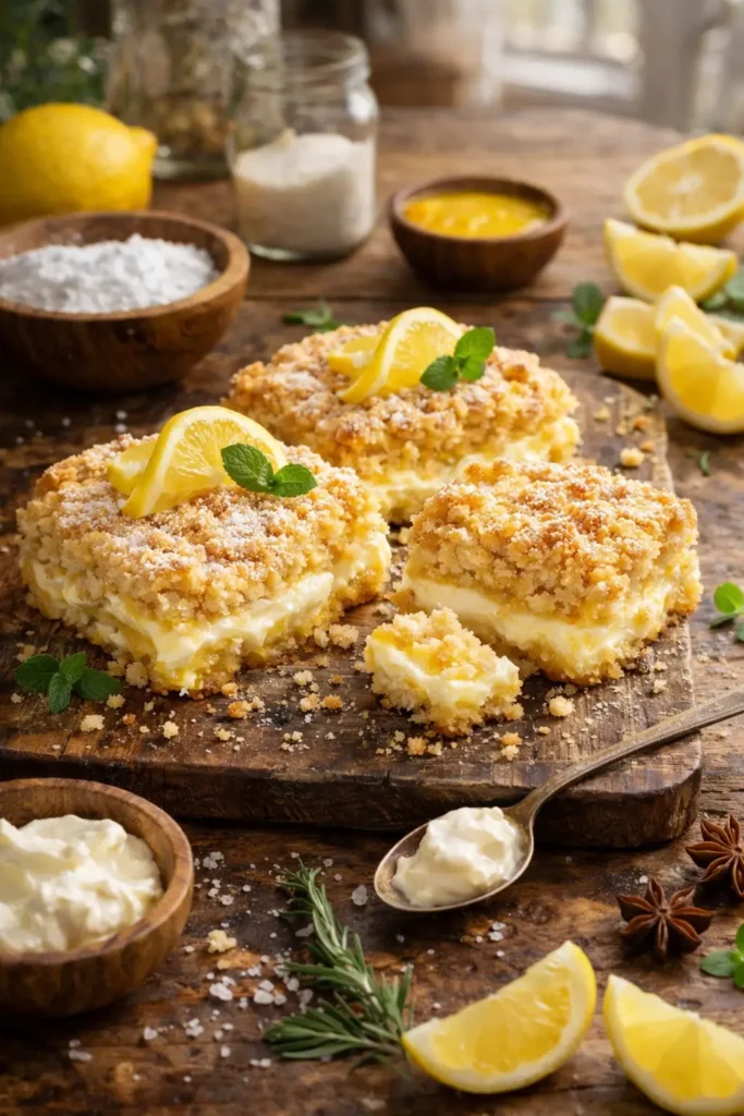 Lemon Cream Cheese Dump Cake