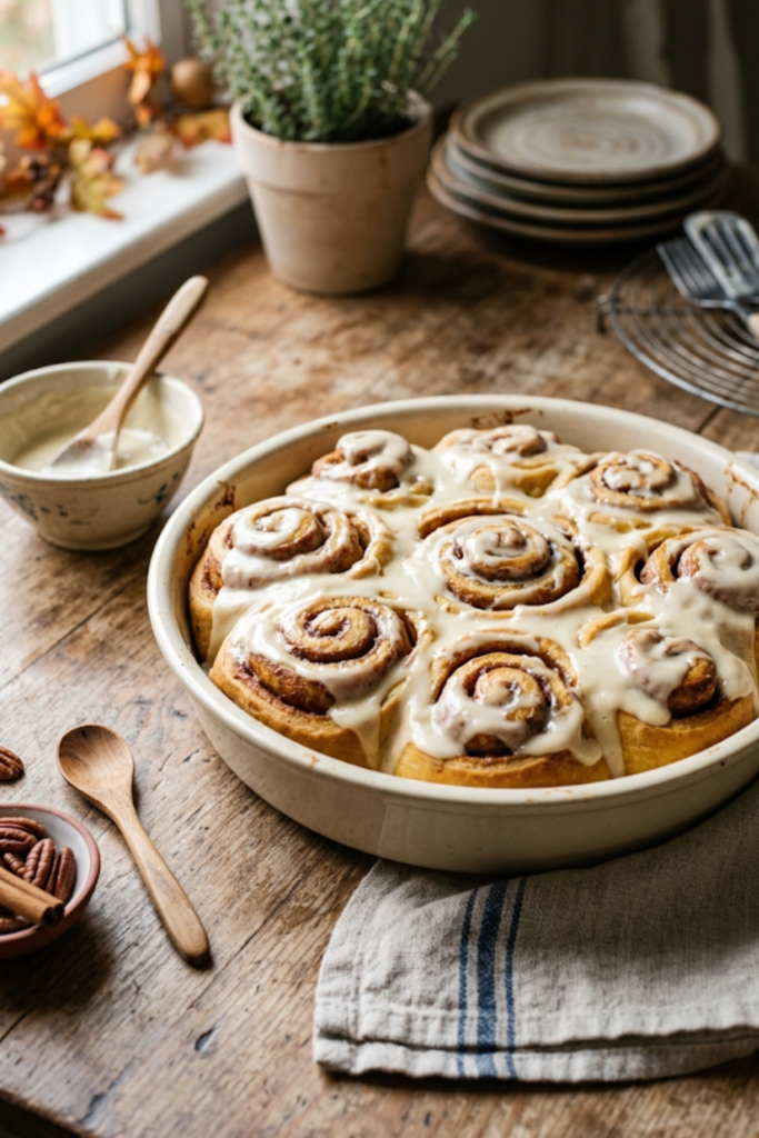 Pumpkin Cinnamon Rolls