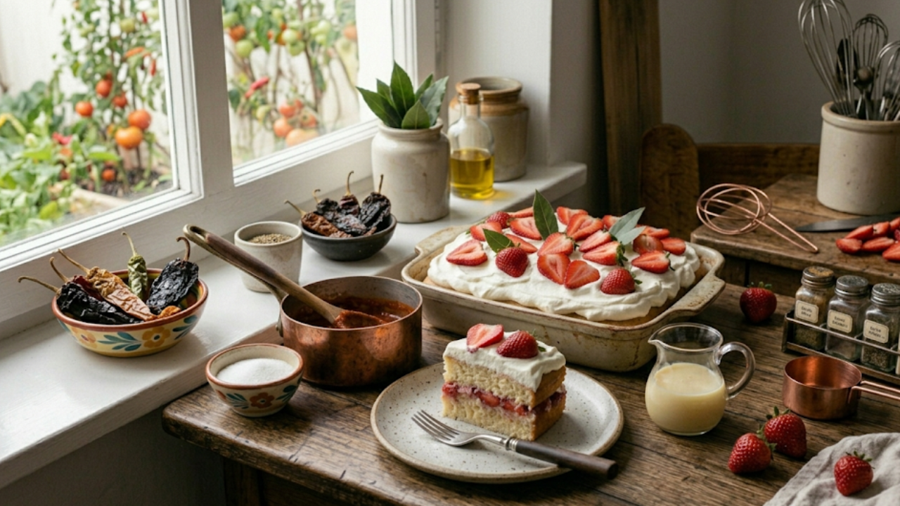 Strawberry Tres Leches Cake