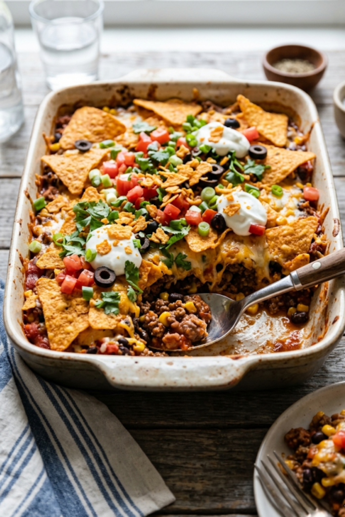 Taco Casserole with Doritos