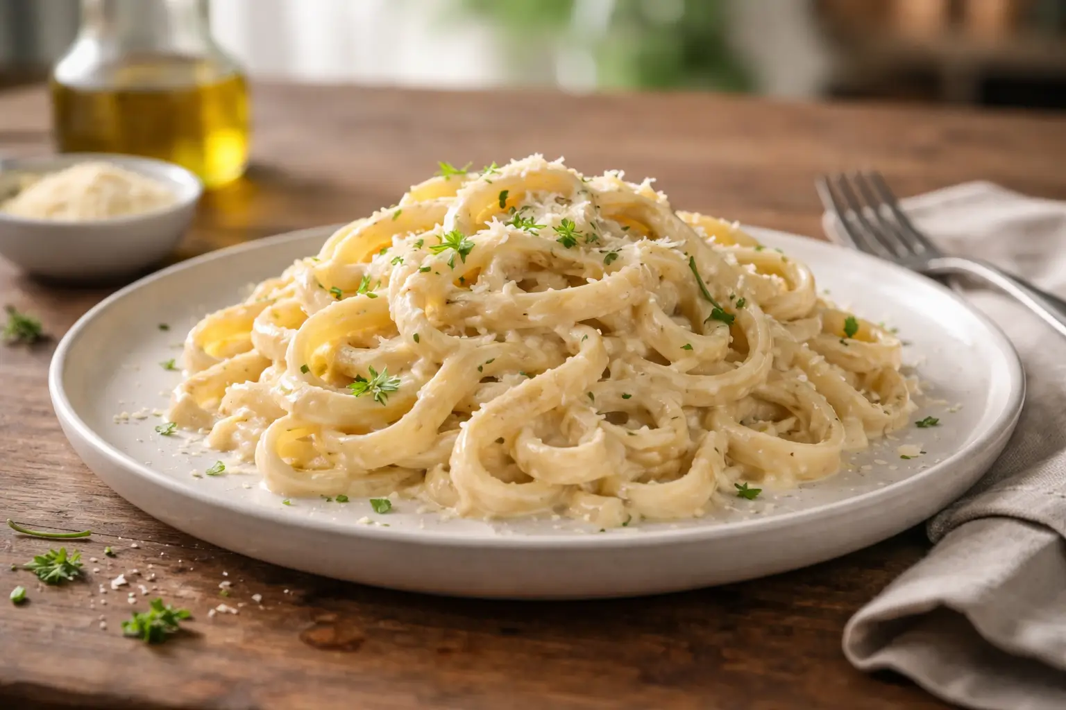 Alfredo and Spaghetti Sauce Pasta