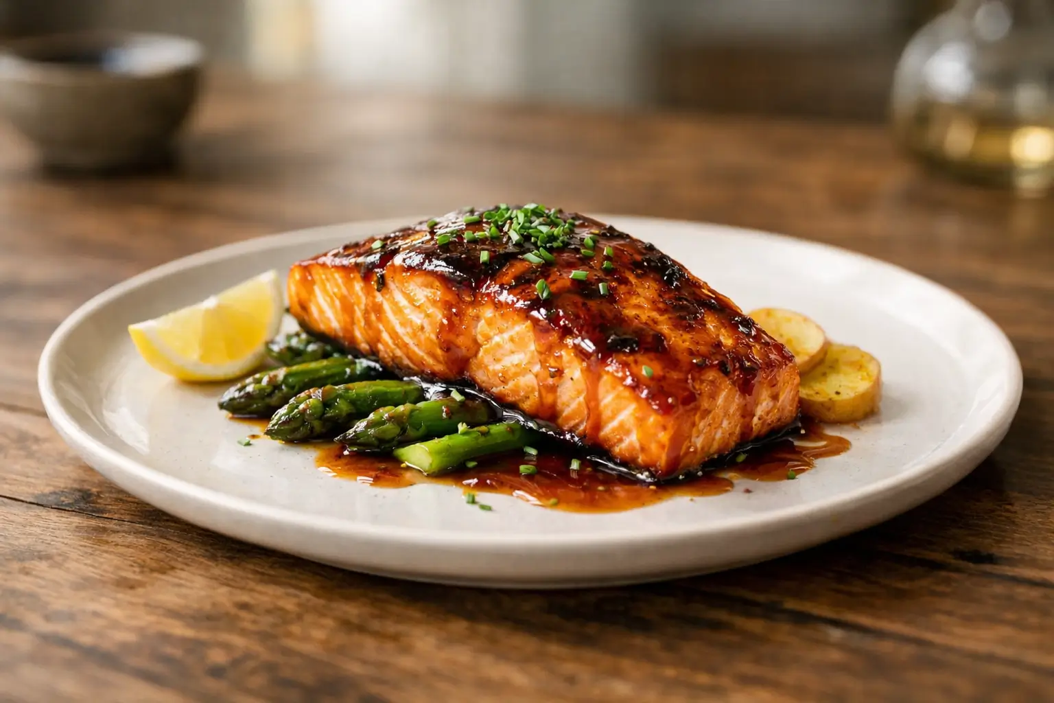Bourbon Glazed Salmon