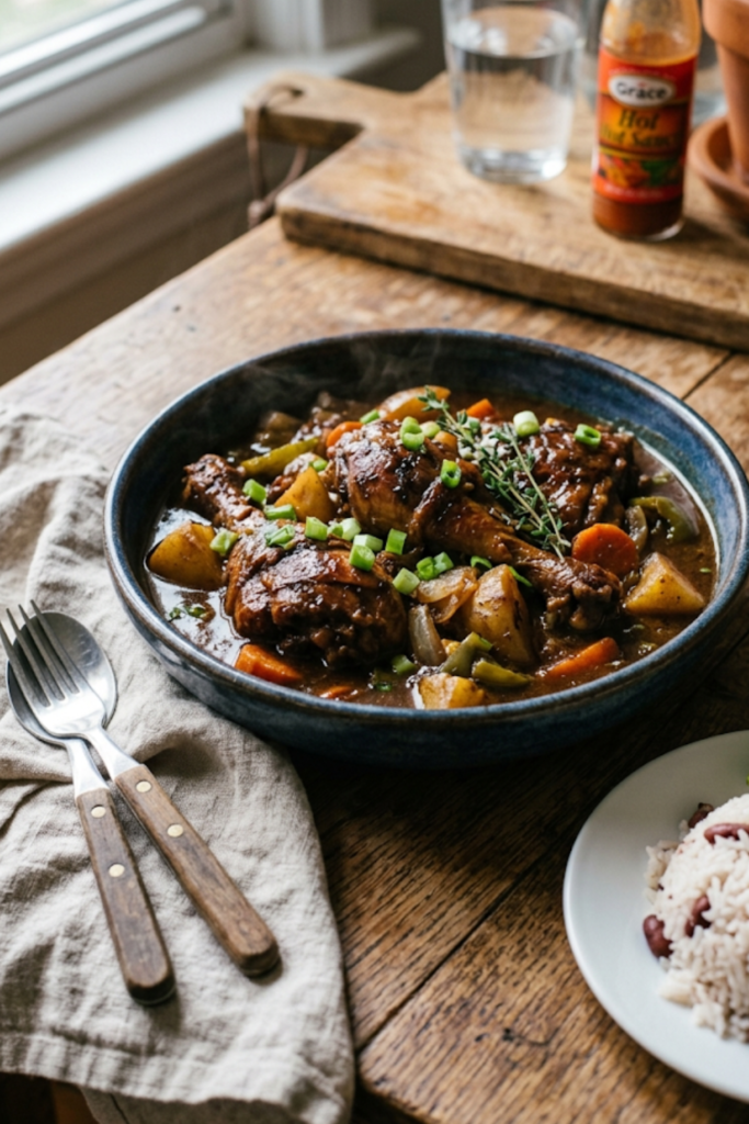 Easy Brown Stew Chicken