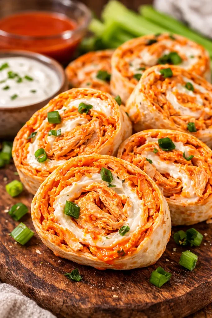 Buffalo Chicken Pinwheels
