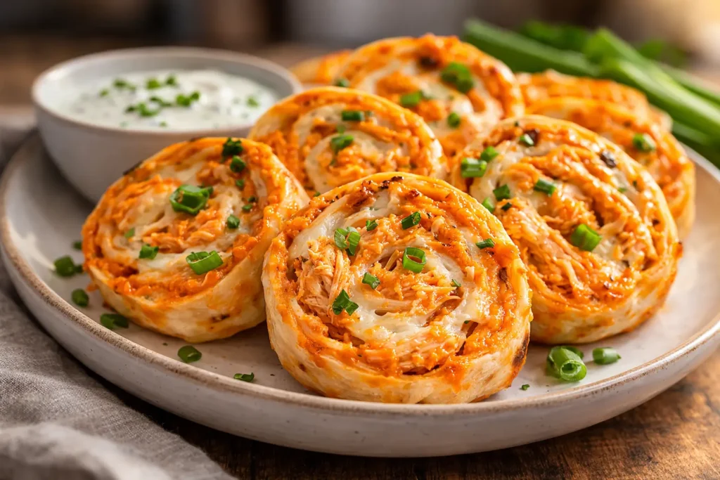 Buffalo Chicken Pinwheels