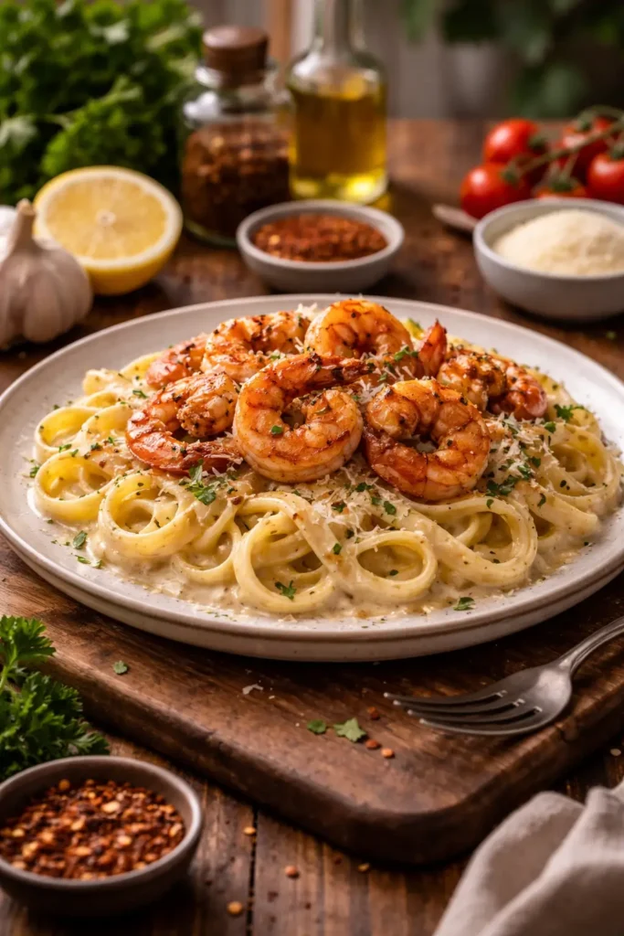 Cajun Shrimp Alfredo