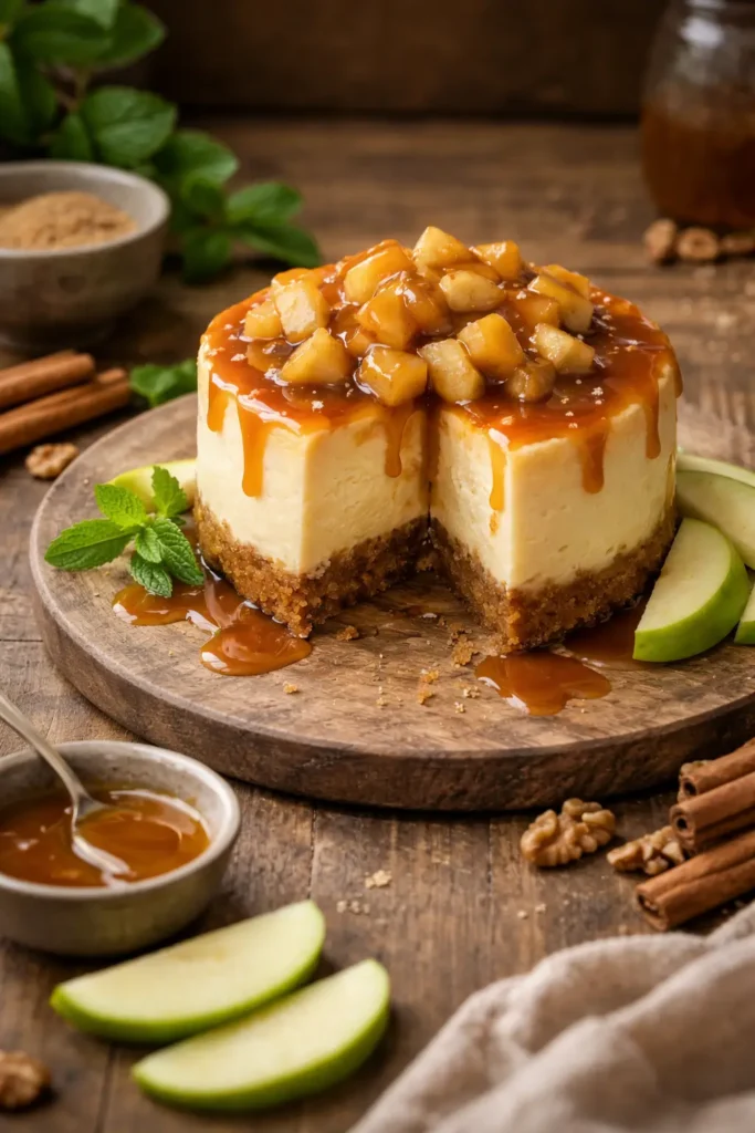 Caramel Apple Cheesecake