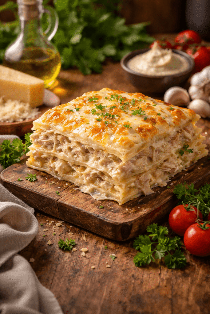Chicken Alfredo Lasagna