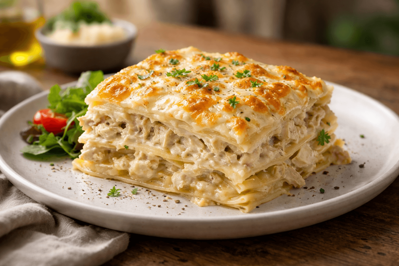 Chicken Alfredo Lasagna