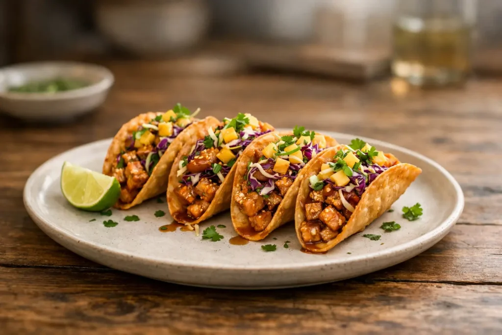 Chicken Wonton Tacos