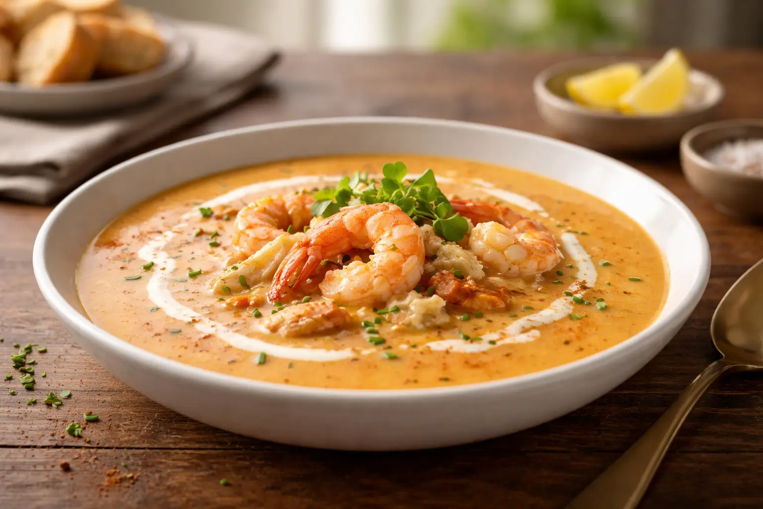 Crab and Shrimp Seafood Bisque