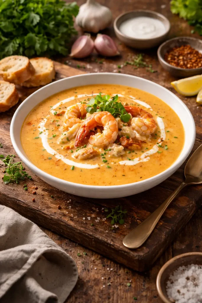 Crab and Shrimp Seafood Bisque
