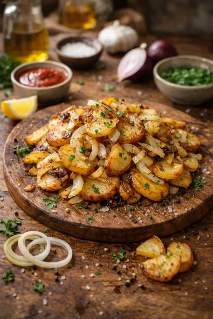 Fried Potatoes and Onions Recipe